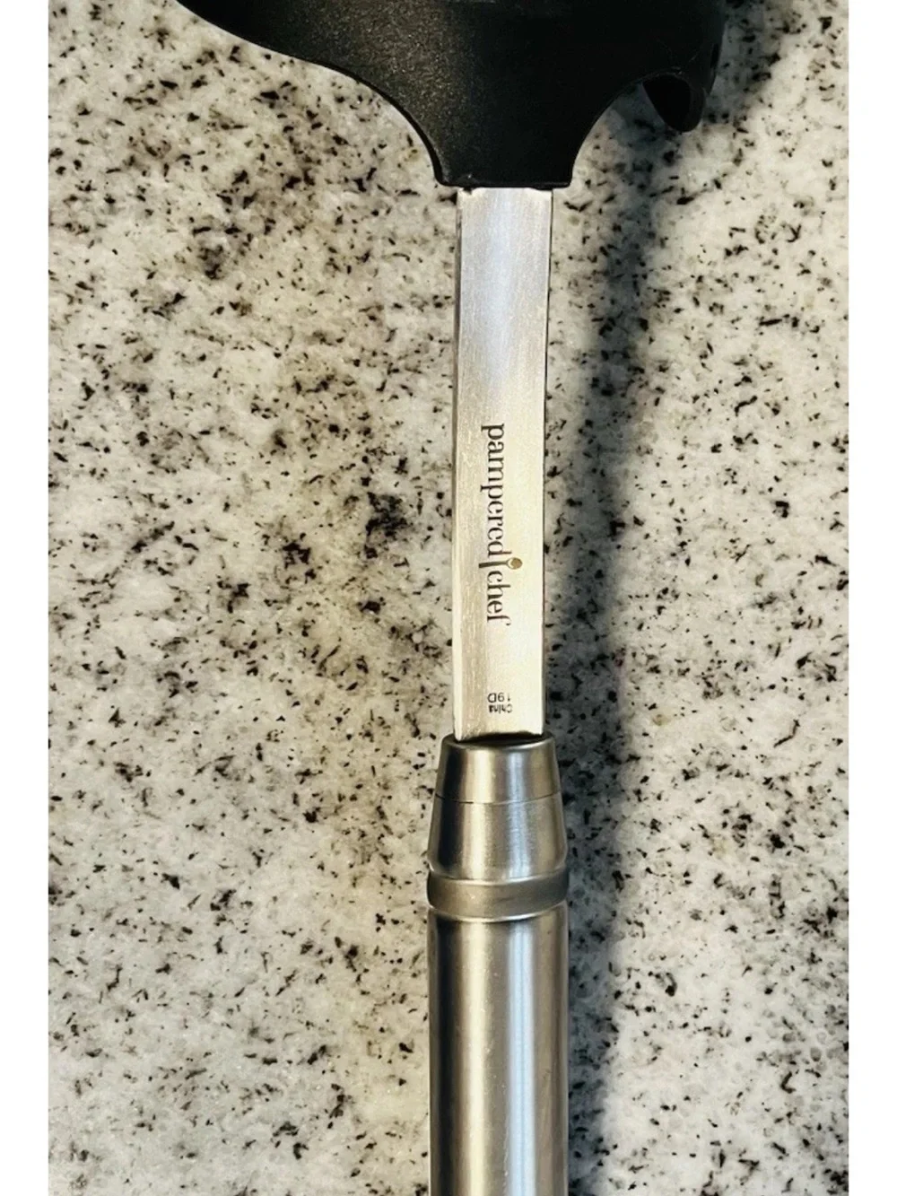 Pampered Chef#1622 Scoop&Drain Strainer Ladle Kitchen Utensil Black